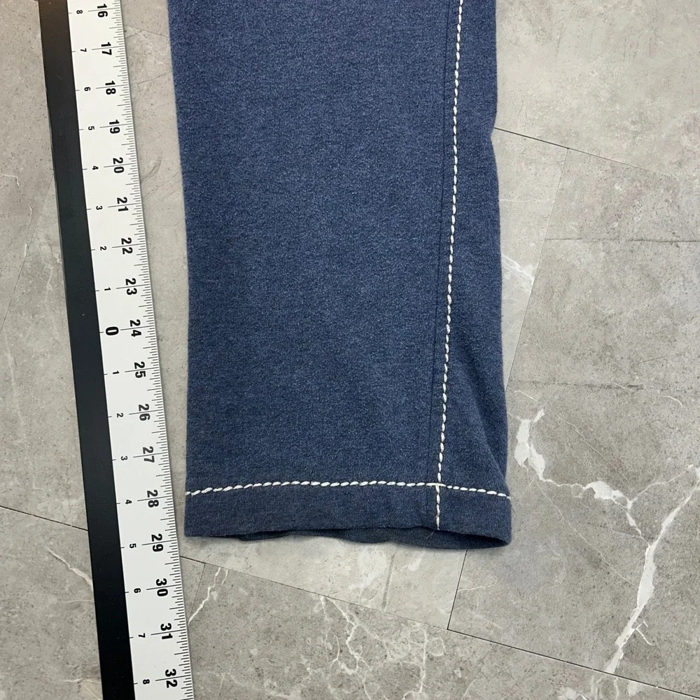 True Religion Baggy T Sweatpants Mens Medium Blue Hip Hop Skate Rap Black